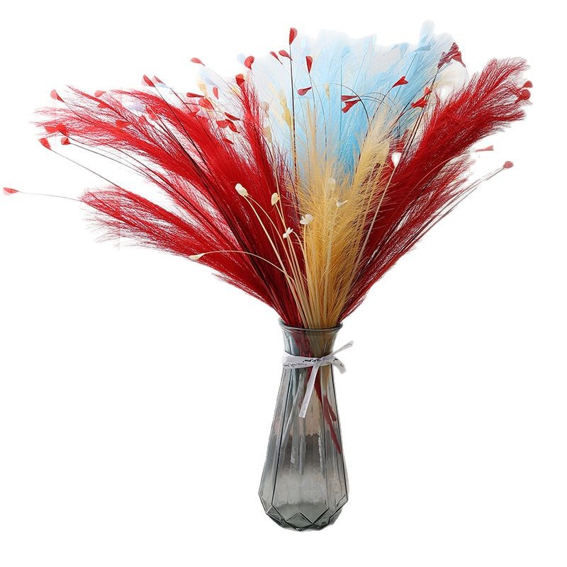 Artificial flower wedding decoration, artificial fireworks, colored zinnia, interior decoration, artificial flower flying grass, one-piece consignment Item Picture