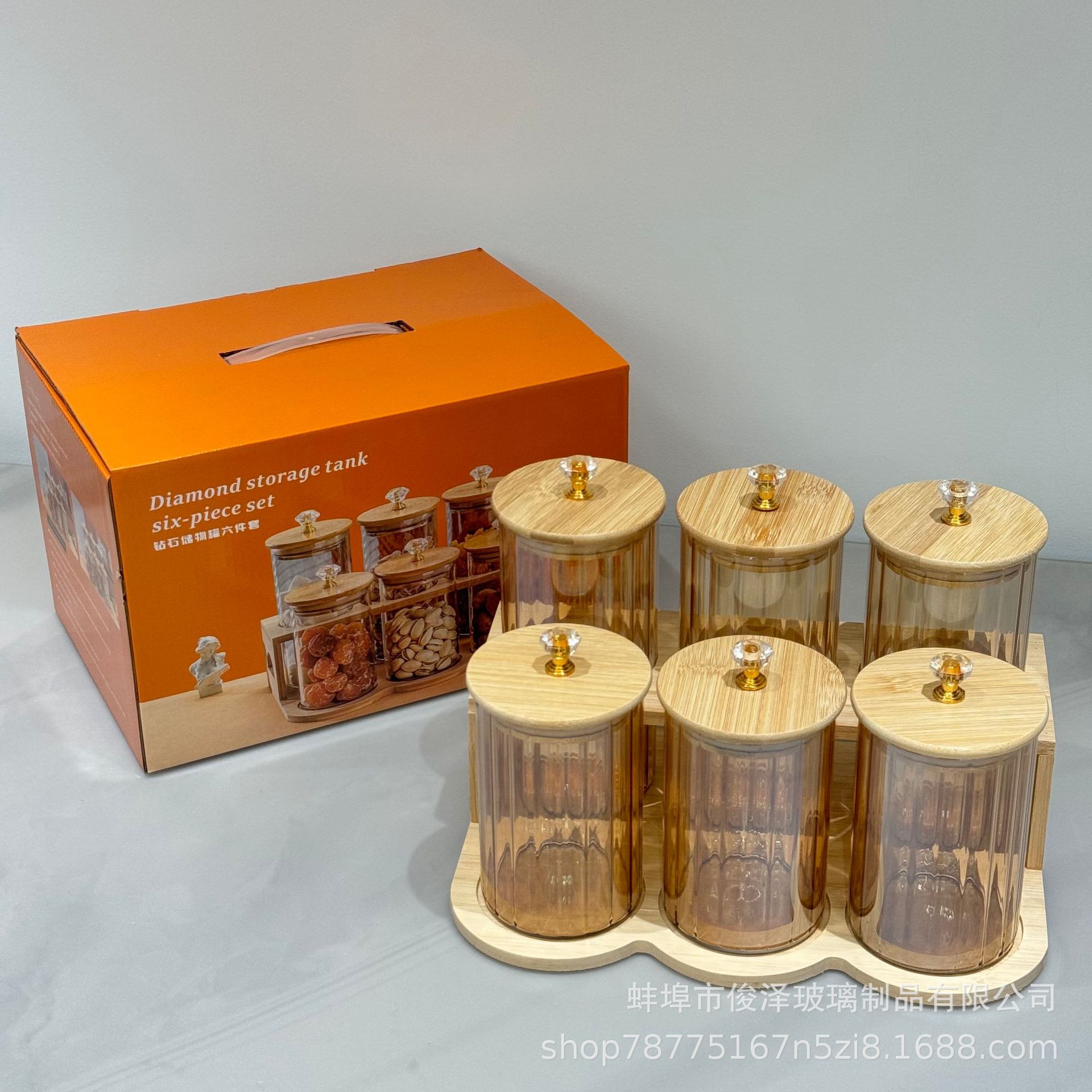 High borosilicate glass storage tank set: Candy jar, nut snack, grain storage bottle, coffee bean and tea jar Application Scenario