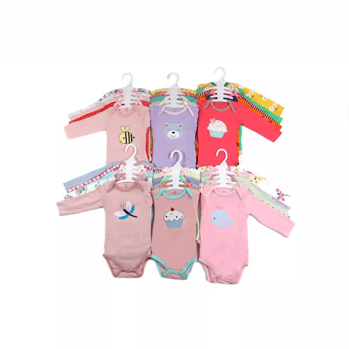 In 2024, Amazon wish cross-border wholesale baby hatching long-sleeved carters' autumn children's clothing for export details Picture