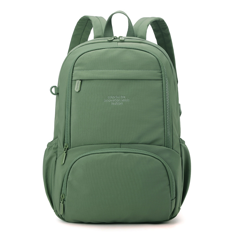 Mochila de mujer mujer versátil mochila de moda casual color sólido simple color sólido mochila escolar