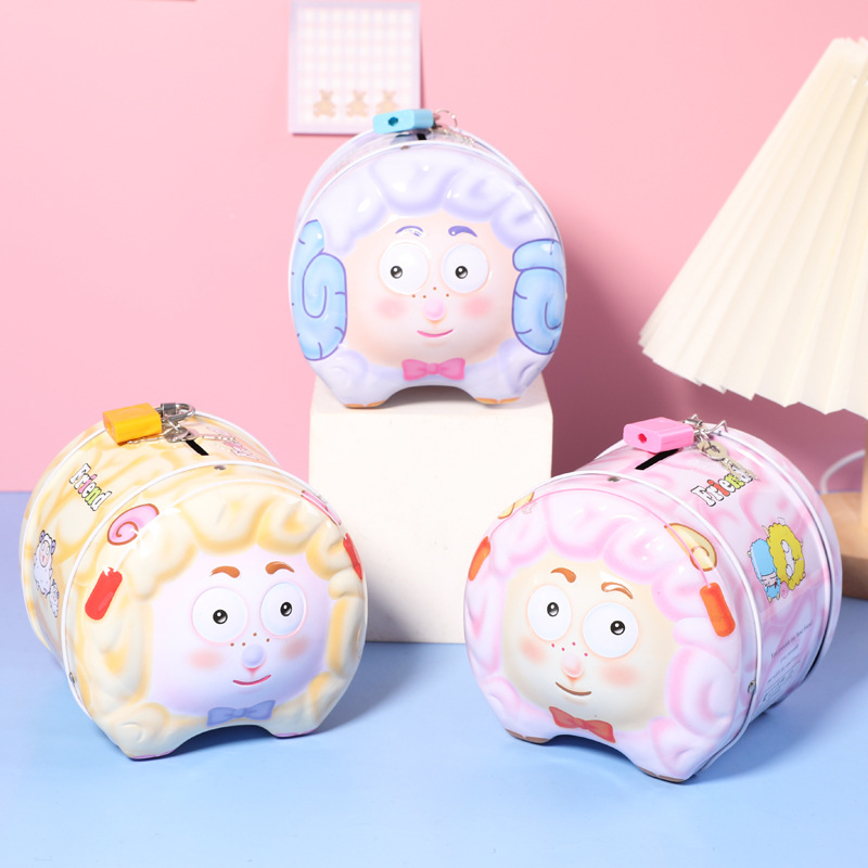 存钱罐摆件/储蓄罐儿童卡通/小猪存钱罐/树脂存钱罐/库存产品图