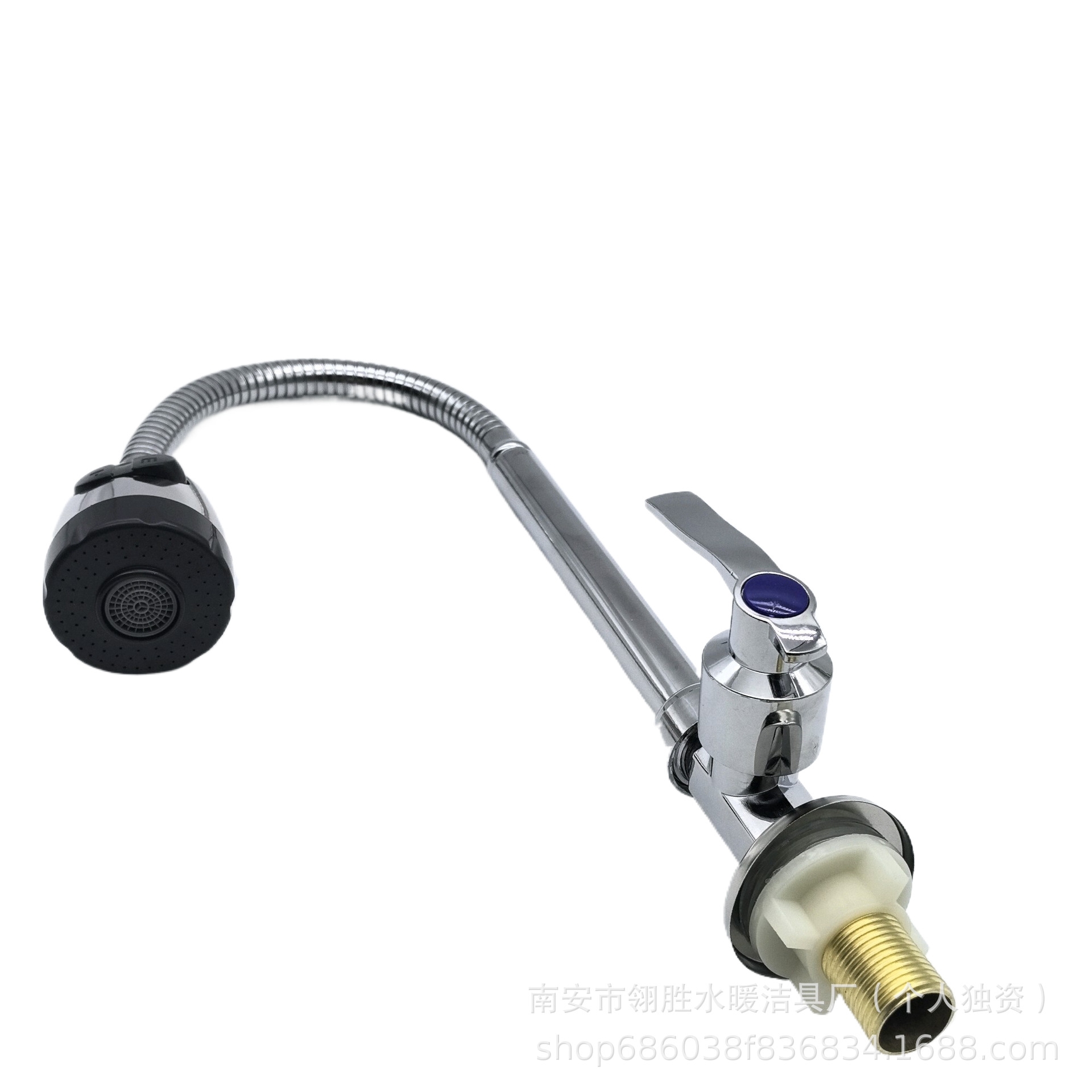 水龙头/水龙头北美/小熊贴防溅水龙头/洗手盆水龙头合金双联/卫浴细节图