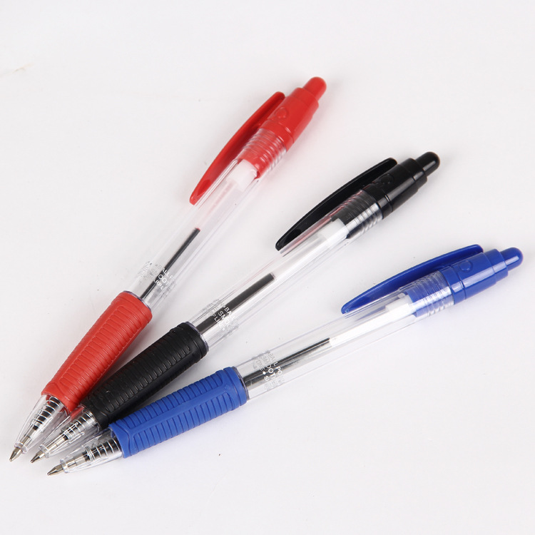 Wholesale plastic press 578-12 ballpoint pen, 0.7 office ballpoint pen, 12 pieces per box details Picture