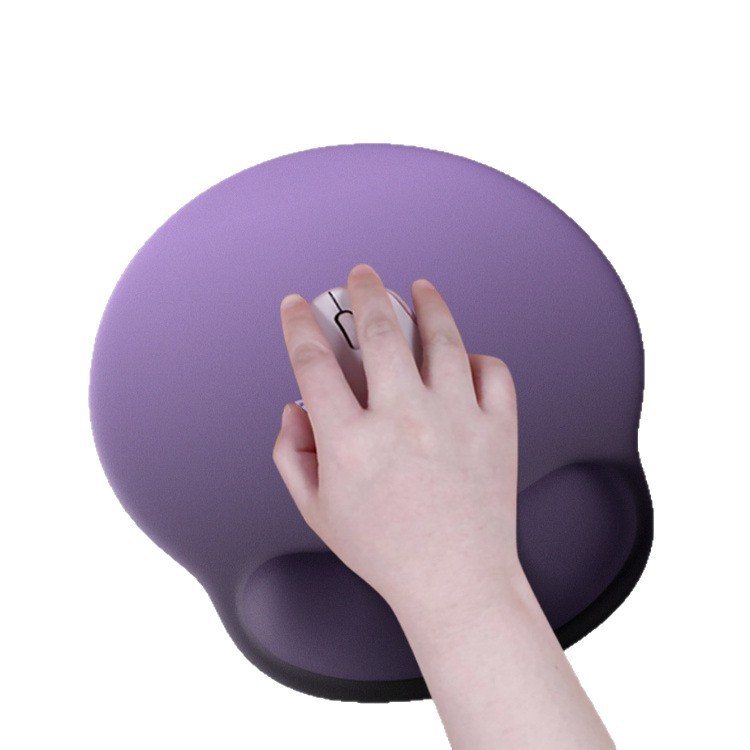 High-end gradient black and purple wrist guard mouse pad, women's wrist pad, anti-slip office laptop keyboard hand rest Item Picture
