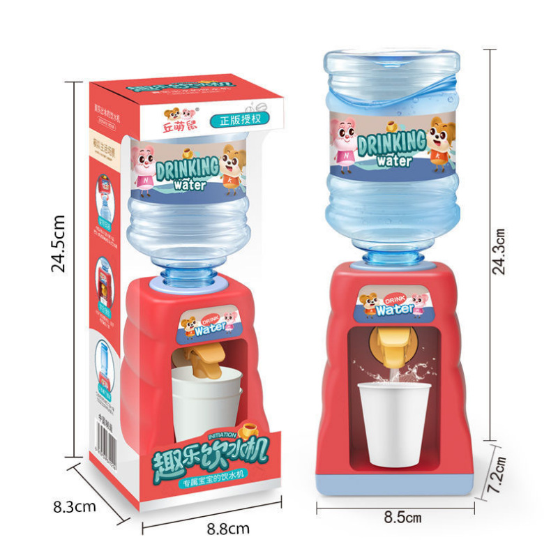 Qule water dispenser set, children's mini water dispenser, educational parent-child interactive house play toy manufacturer wholesale details Picture