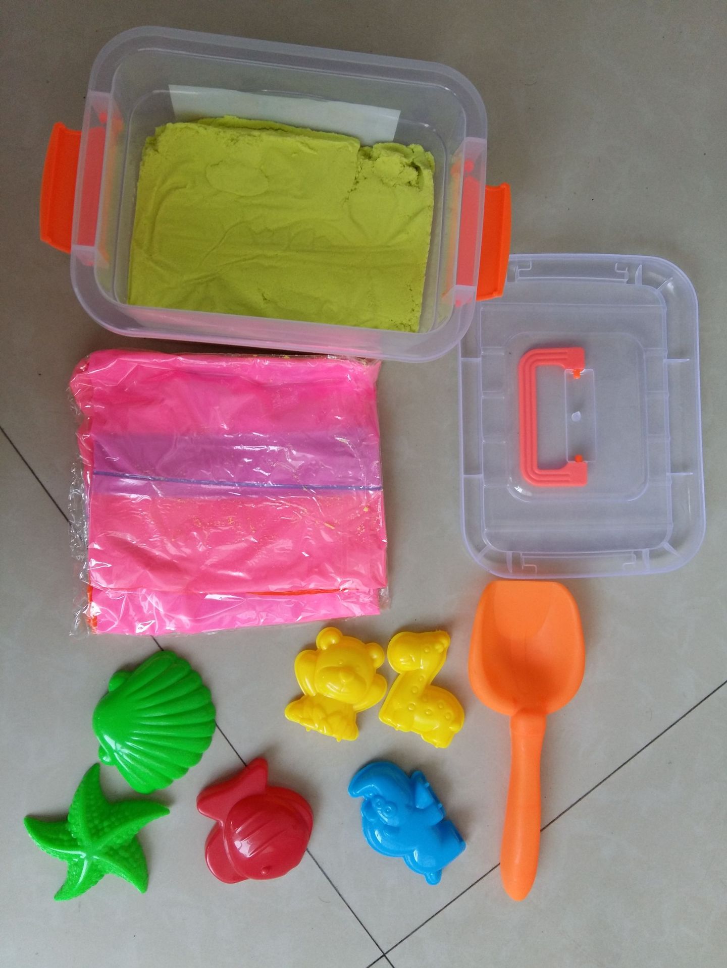 直供开窗盒魔力沙城堡动力沙儿童DIY玩具太空火星沙培养动手能力白底实物图