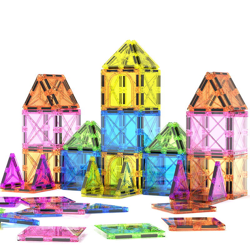 Amazon's best-selling magnetic tile children's toys, magnetic building blocks STEM educational toys for children aged 3 to 12