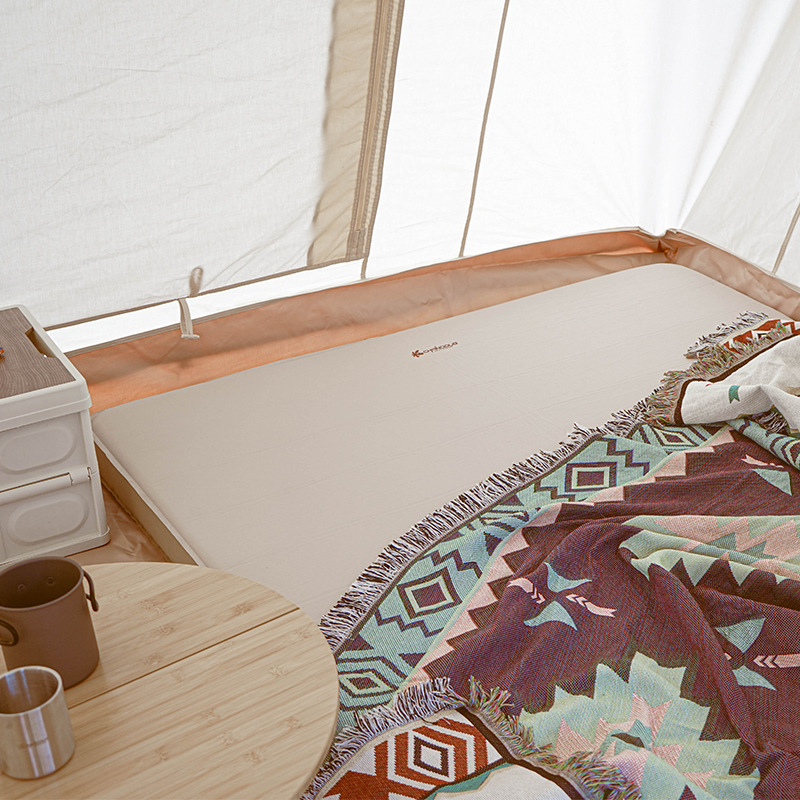 厂家直销露营舒适加厚轻奢奶酪垫 户外野营防潮自动充气露营床