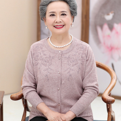 国潮2026国风新款妈妈装夏季衬衫中老年人女装上衣国风立领七分袖印花衬衣