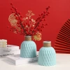 Wholesale of direct sales of imitation ceramic plastic decorative vases, PP living room ornaments, pineapple pattern flower POTS and imitation vases Application Scenario