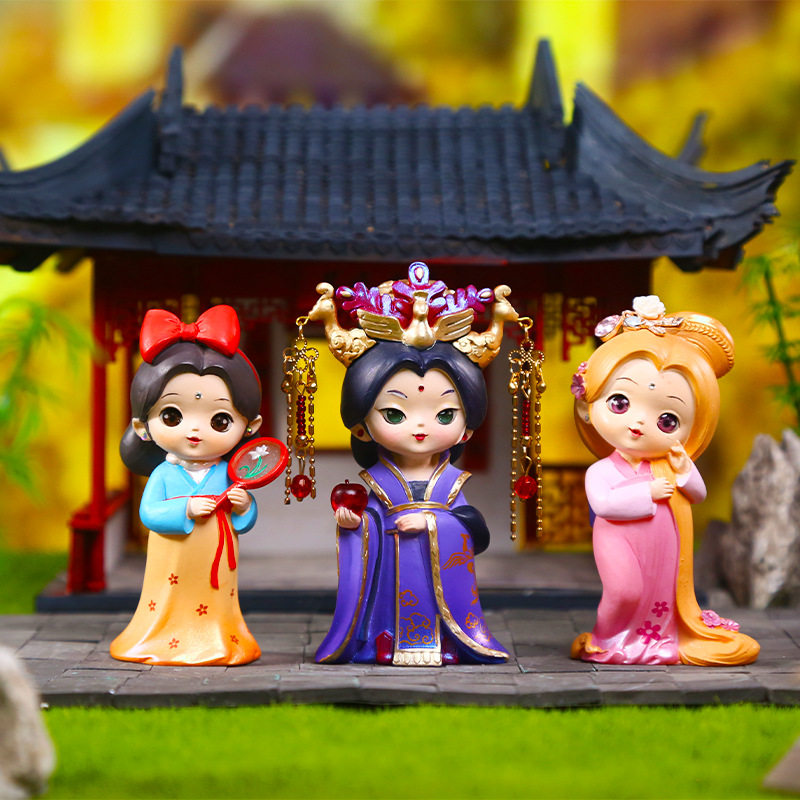 Creative new Dream Shadow Princess blind box figurines, ancient-style girl resin tabletop ornaments, wholesale girls' gifts, national trend details Picture