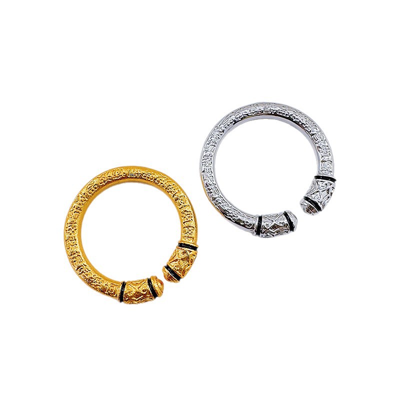 Prima prima accesorios nueva moda anillo de mujer vintage estilo nacional anillo de apertura mujer anillo de palo redondo oro anillo de calidad de aire anillo de dedo Item Picture