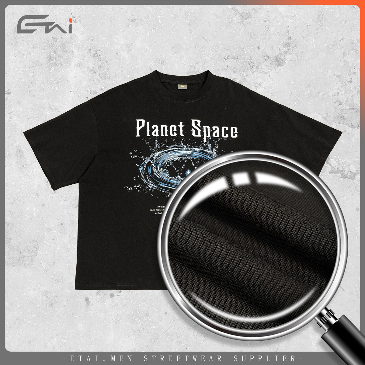 Black T-shirt Application Scenario