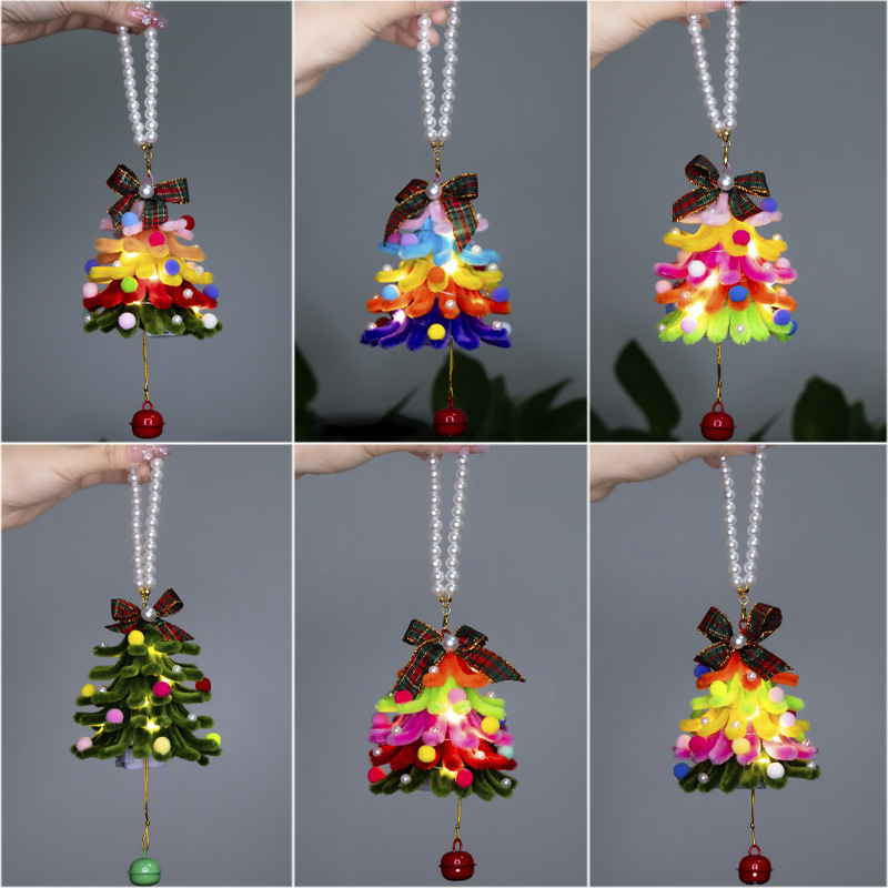 【 Handmade Twisty Stick Christmas Tree Pendant 】 Bag pendant, car decoration, hot sale at night market stalls, wholesale available