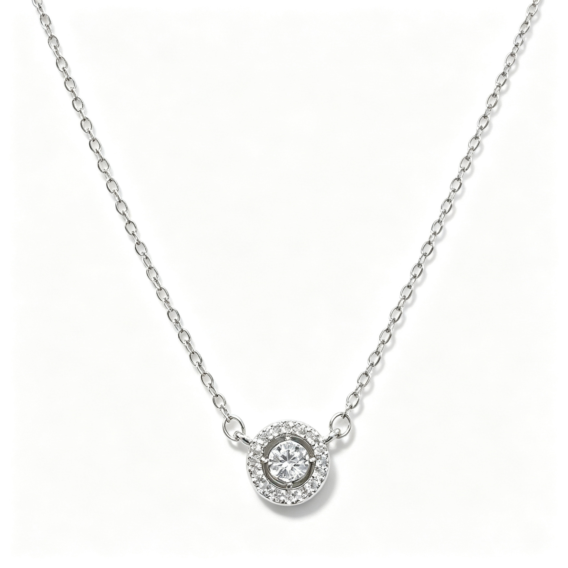 Amazon cross-border round full zirconium collarbone chain for women, simple ins style old money necklace, light luxury, niche and high-end feel Application Scenario