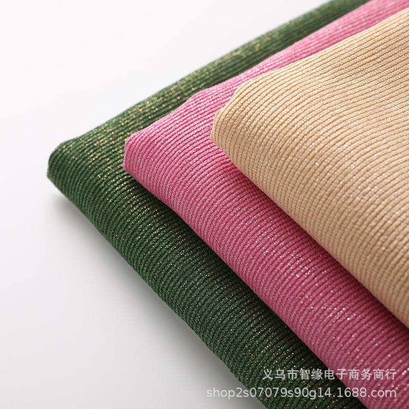 灯芯绒烫银撒粉布16条坑全涤涤纶饰品圣诞节装饰鲜花包材箱包现货白底实物图