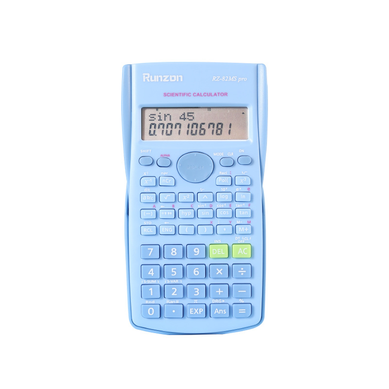 RZ-82MSPRO factory direct sale student special scientific function calculator, Macaron color simple calculator Item Picture