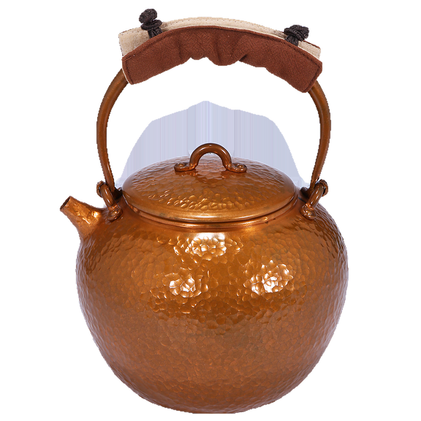 Handcrafted thickened purple copper anti-scald tea and water boiling handcrafted teapots, various copper teapots, tea sets, electric ceramic stoves Item Picture