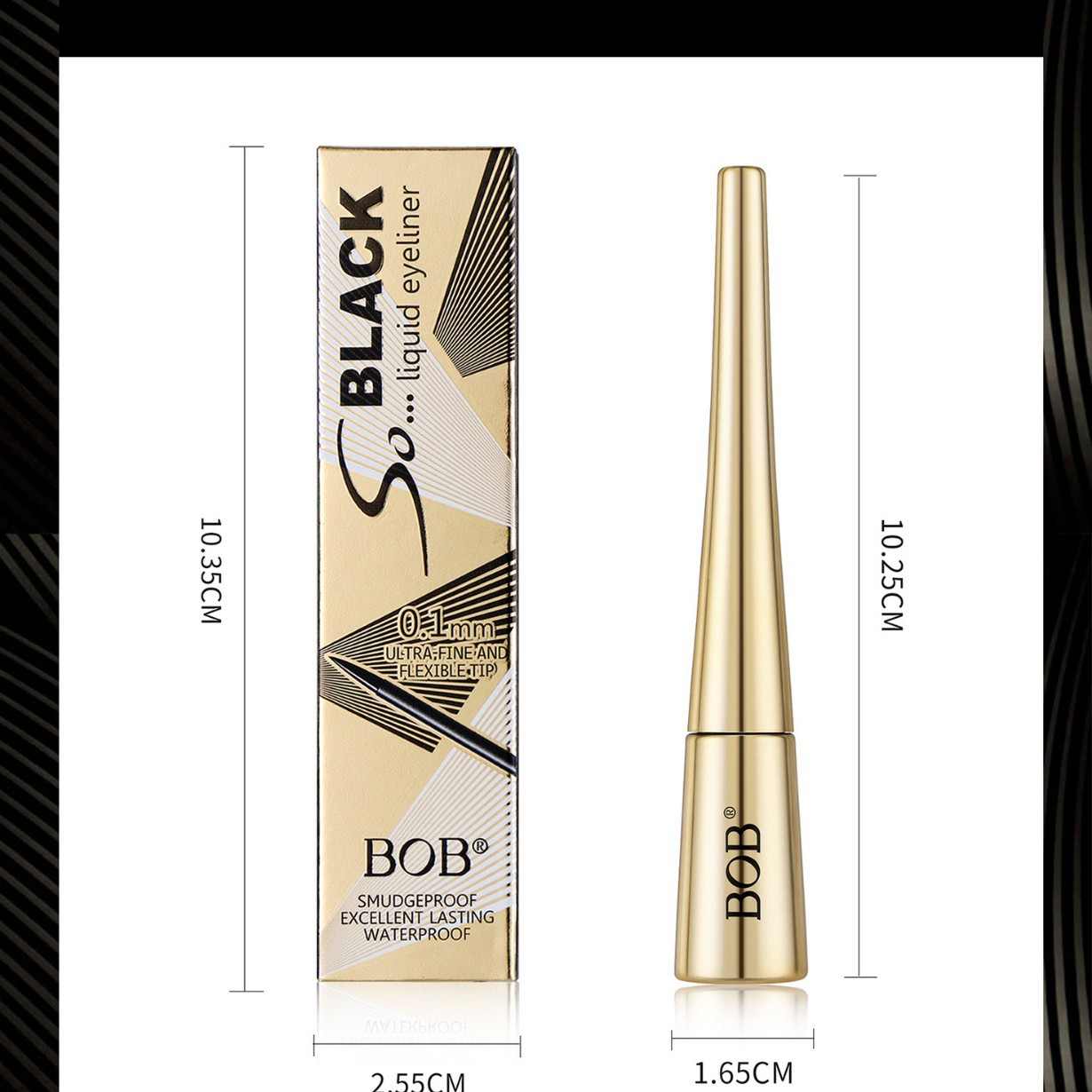 The cross-border BOB eyeliner pen has a matte finish and does not smudge Application Scenario