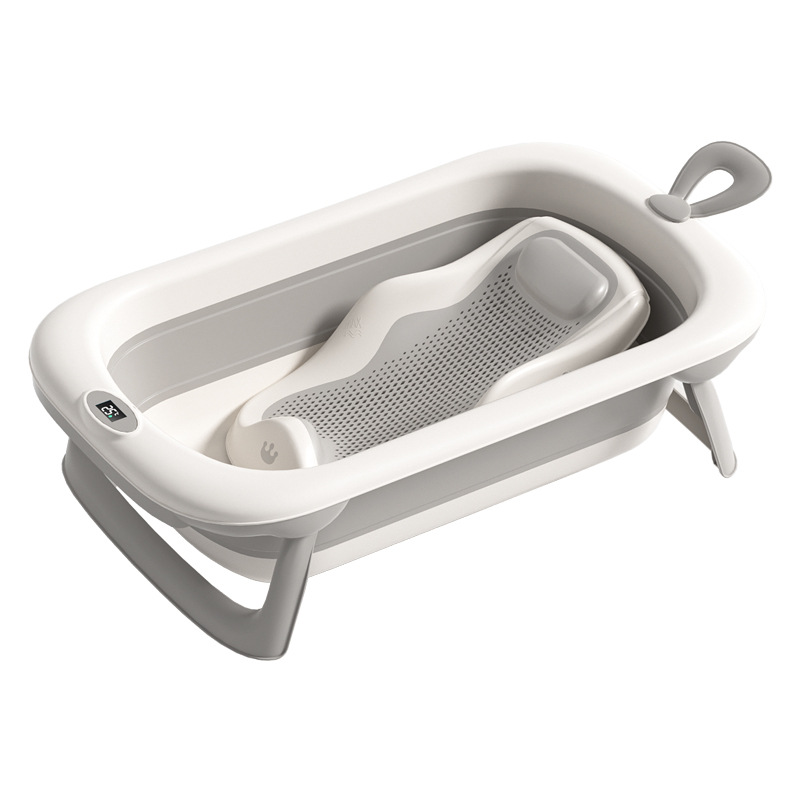 Xiaomuma baby bath basin, large bath tub, bathtub, sitting and lying home, baby folding, toddler and new children's products Item Picture