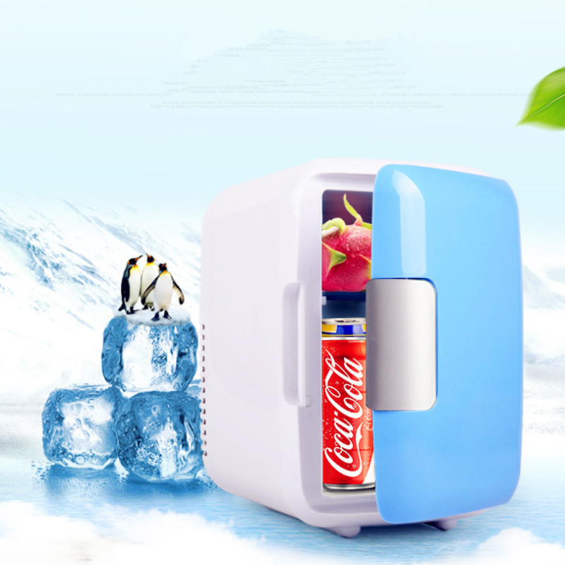 4L mini car-mounted small refrigerator, suitable for both car and home use, with refrigeration, preservation, heating and insulation functions. It can be printed with a LOGO details Picture