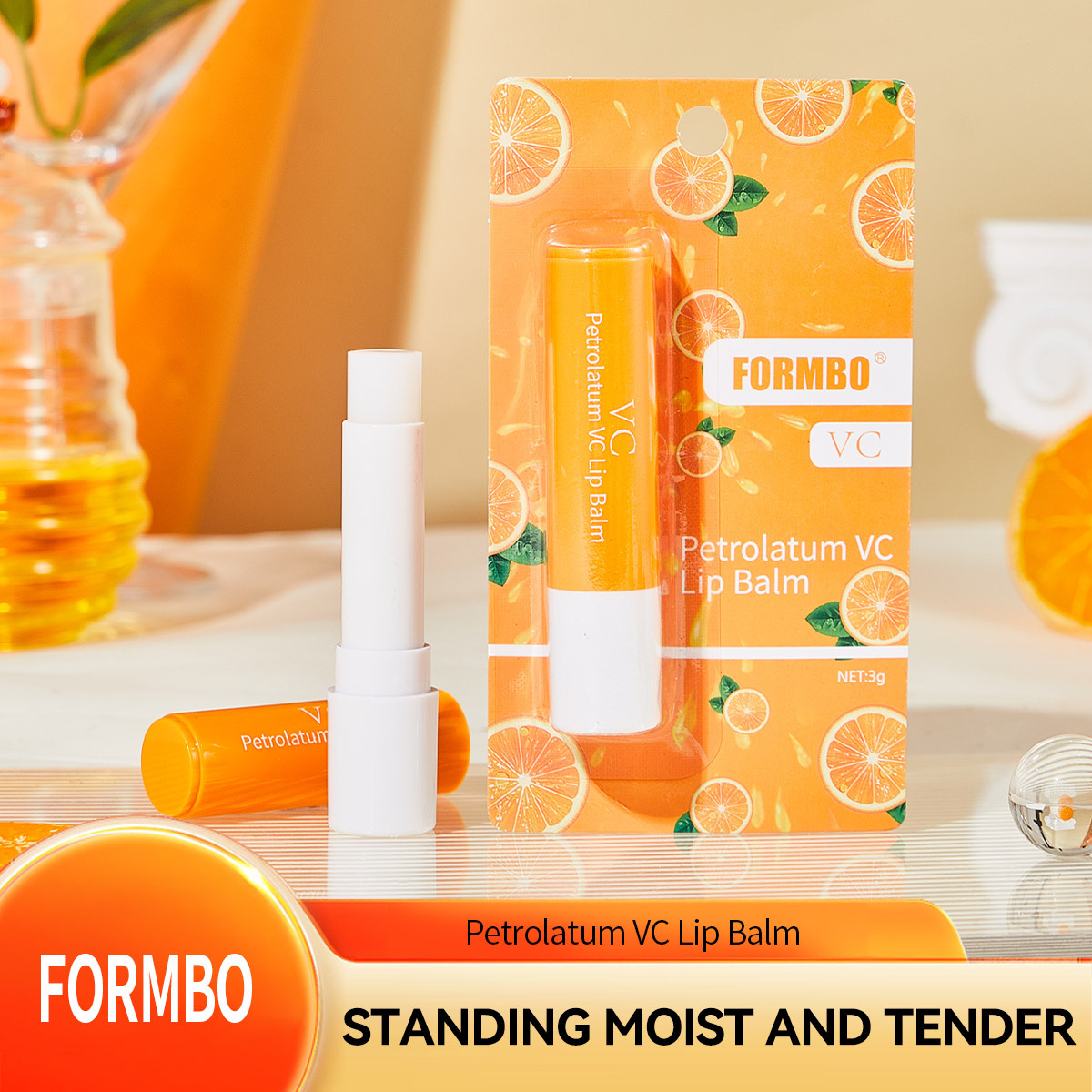 【 Cross-border Exclusive 】FORMBO Lip Care Lip Balm: Moisturizing, Hydrating, Reducing Lip Lines and Brightening Lip Balm wholesale