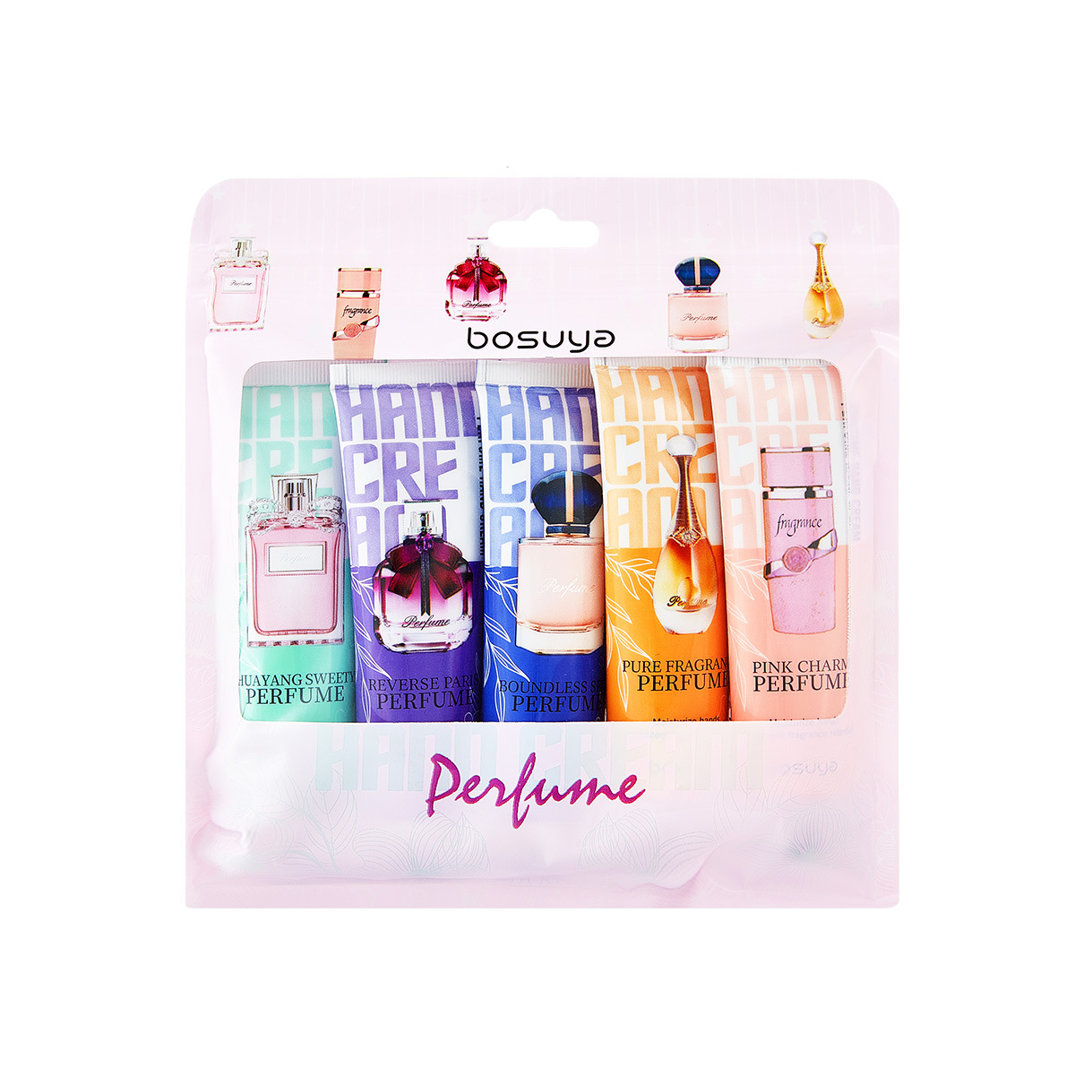 【 Cross-border Exclusive 】bosuya Perfume Hand Cream Moisturizing, Hydrating, Improving Dryness, Anti-Cracking Hand Cream Wholesale Item Picture