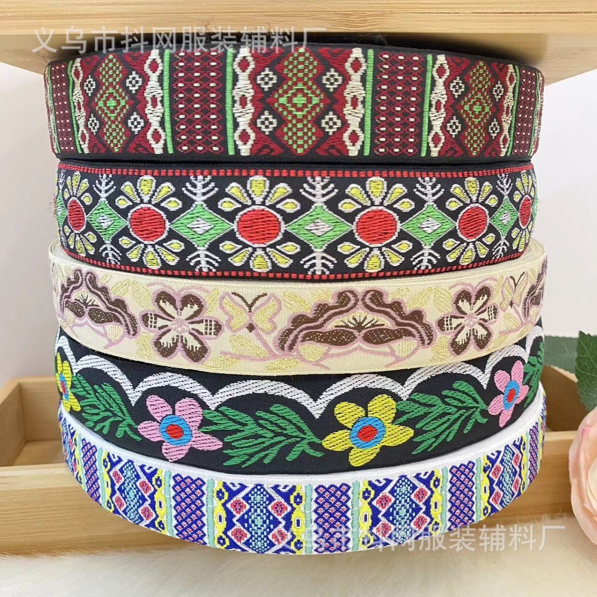 2.8--3.2cm boutique hanwear correas vintage etnias jacquard correas arcos adornos para el pelo tocados accesorios
