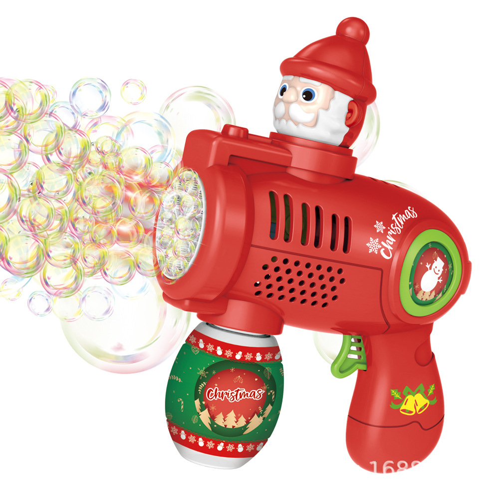 Cross-border Amazon Christmas bubble machine, Halloween pumpkin fully automatic bubble blowing machine, children's outdoor bubble gun Item Picture
