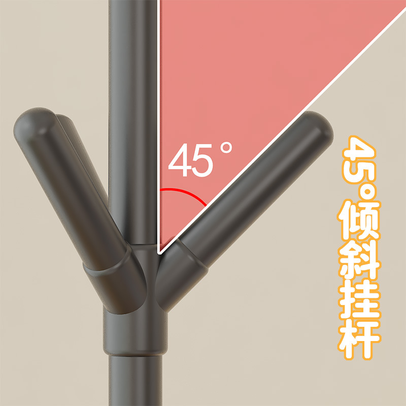temu offers simple floor-standing tree-shaped coat racks for home use, bedroom standing clothes racks, and foyer hangers Application Scenario