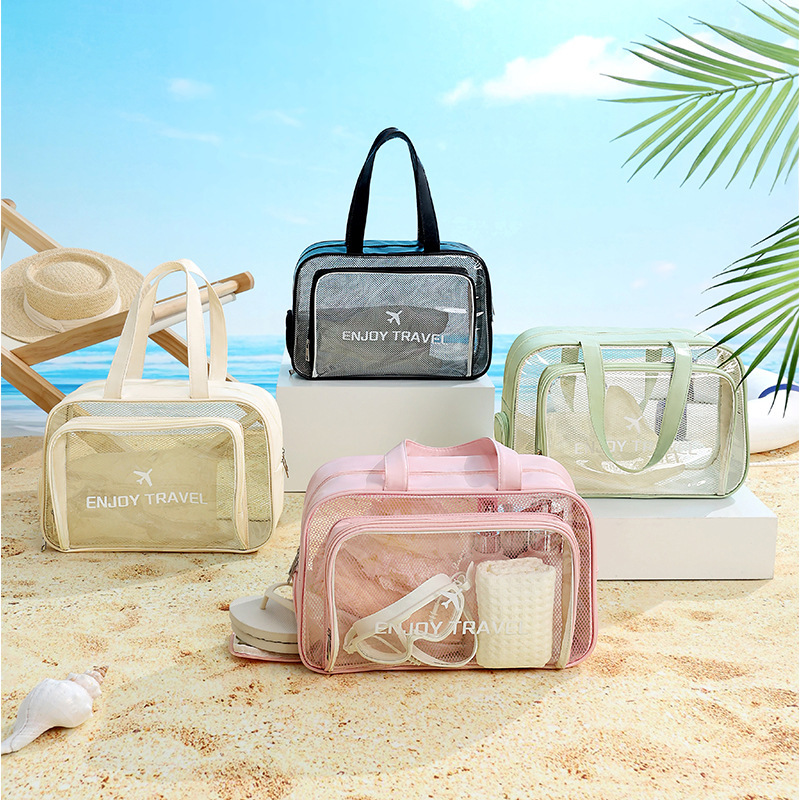 Dry-wet separation bath bag, toiletry bag, women's large-capacity fitness swimming bag, 2025 new style bath bag, handbag, waterproof Specification image