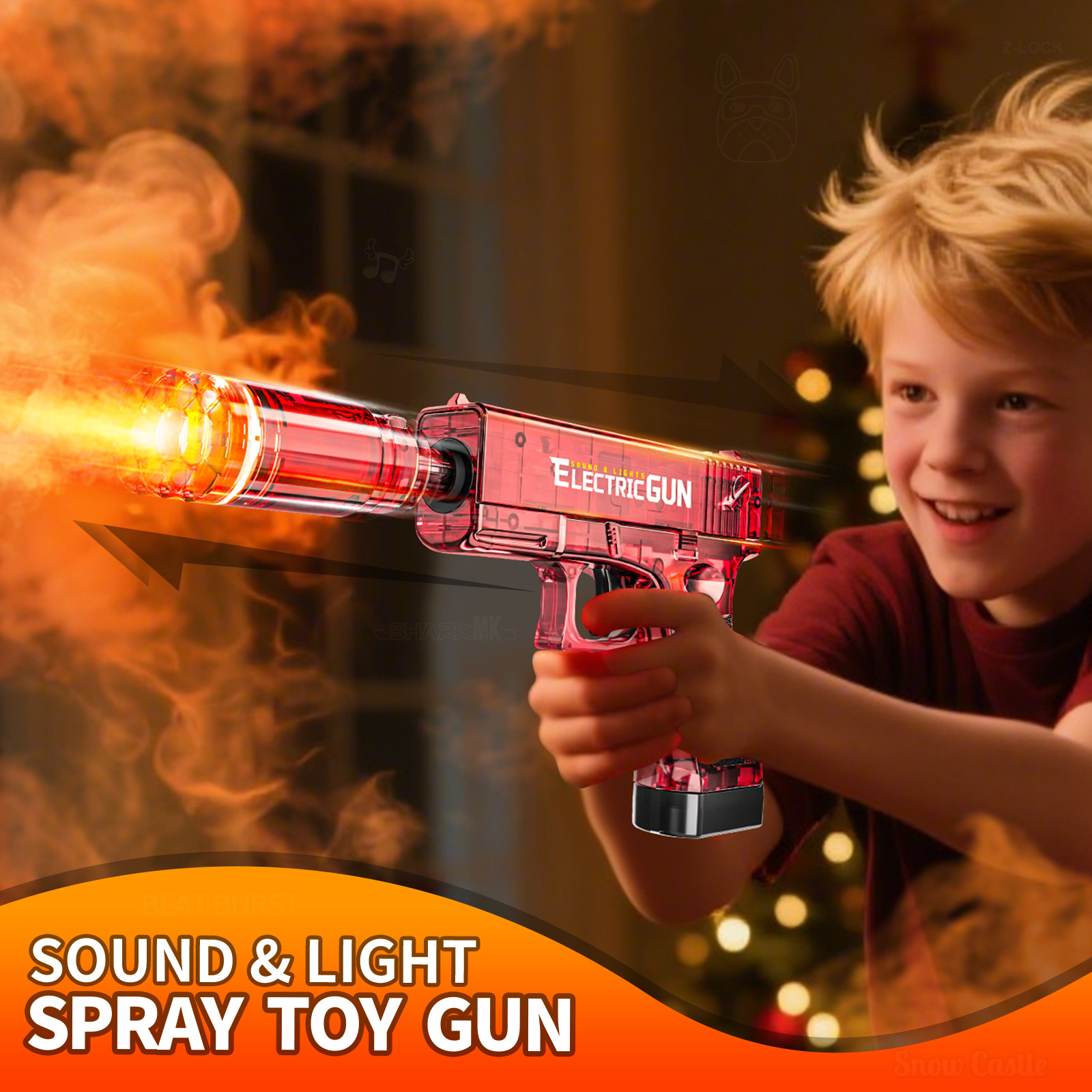 跨境儿童小号手动单发格洛克可发射软弹枪男孩模型玩具枪水弹枪