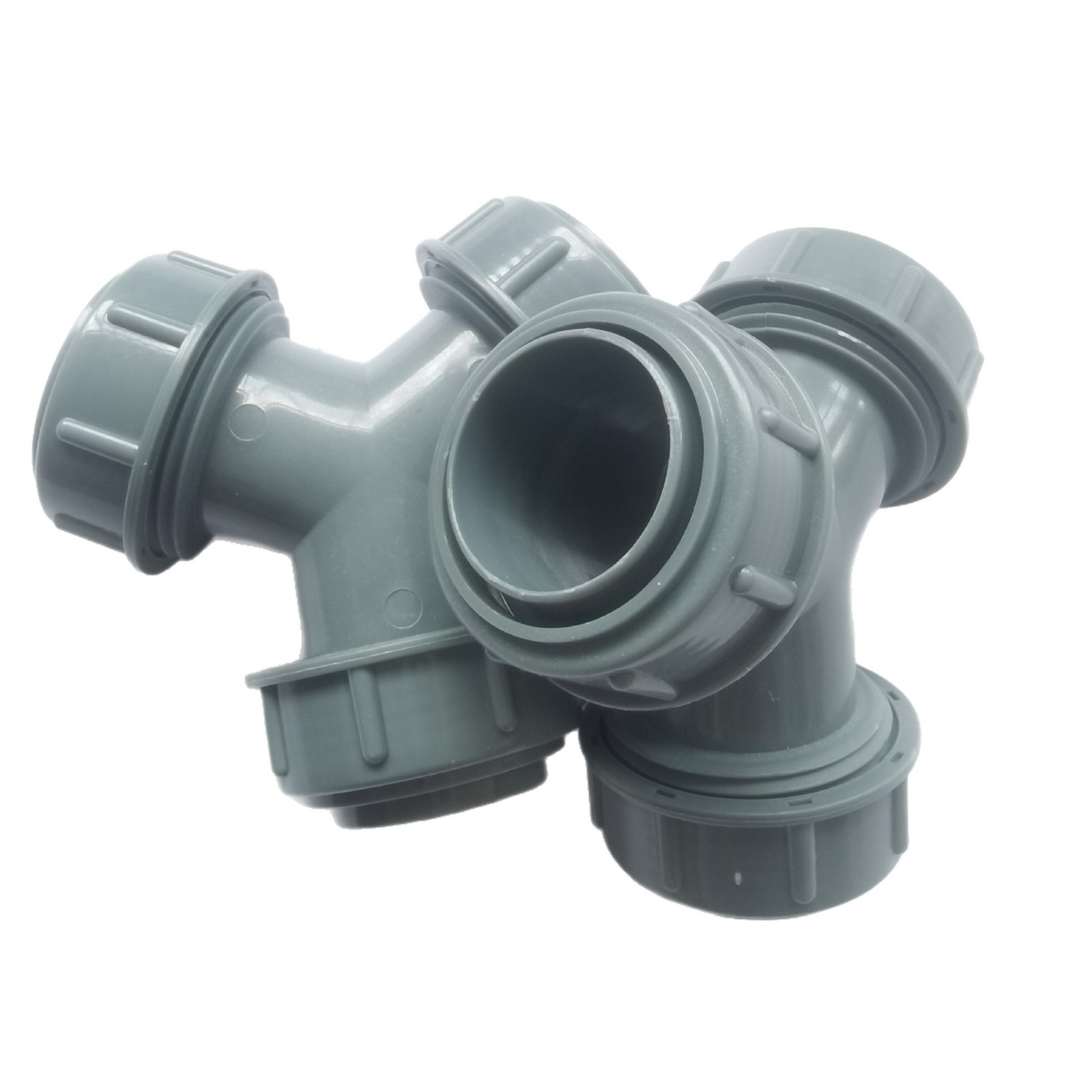 One-inch three-way buckle three-way socket 32 drainage pipe and sewer pipe two-in-one two-in and one-out three-way joint without glue Item Picture