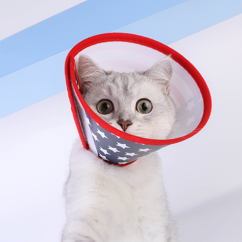 Colorful anti-lick protective Elizabeth ring head covers, cat and dog grooming covers, anti-bite rings, direct sales from pet supplies manufacturers Application Scenario