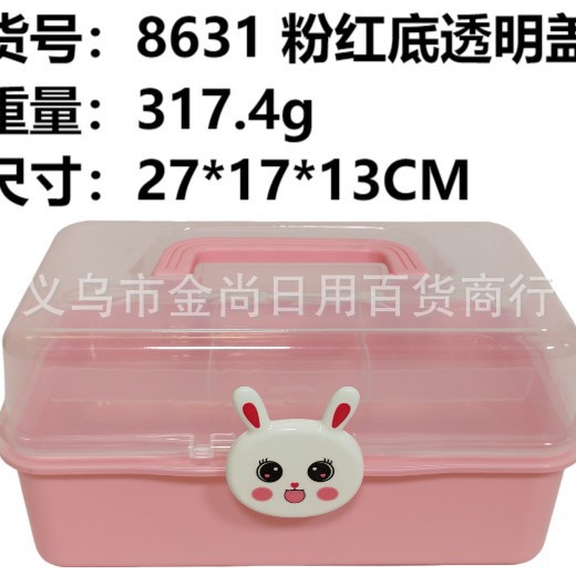 家用可爱卡通医药箱学生宿舍常备医疗箱急救药物药品收纳盒小药箱产品图