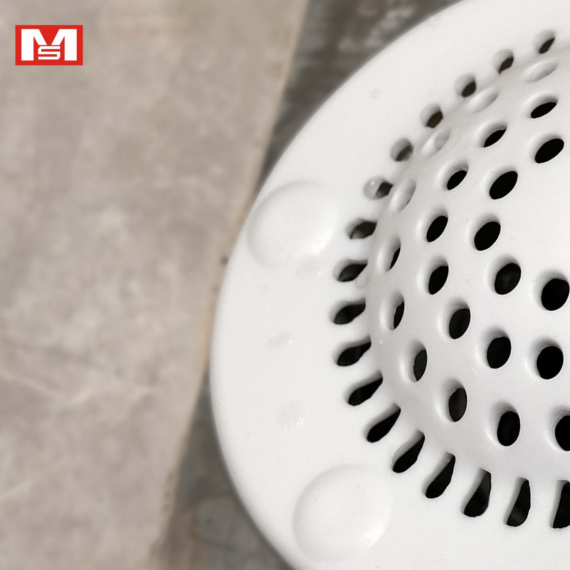 Japanese MS2033 suction cup strainer, kitchen and bathroom sink, washbasin, drain filter, anti-clogging net, floor drain Specification image