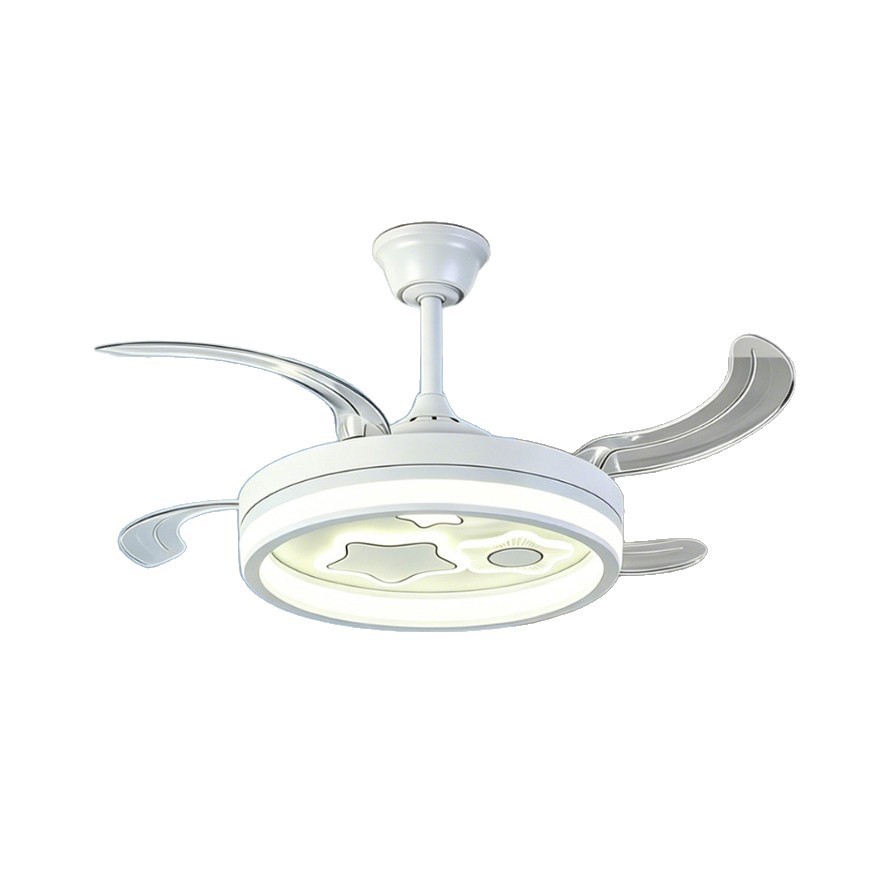 2025 New style bedroom fan light integrated modern and simple dining room, living room, dining room fan light, invisible ceiling fan light Item Picture