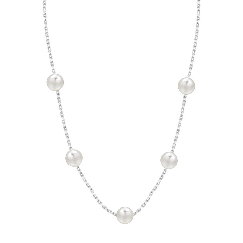 S925 sterling silver pearl necklace, a high-end, light luxury and versatile collarbone chain Valentine's Day gift for your best friend, a necklace pendant Application Scenario