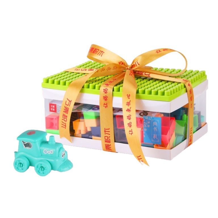 Children's toy building block gift box, versatile large-sized building blocks for boys and girls, big gift box of building blocks Item Picture
