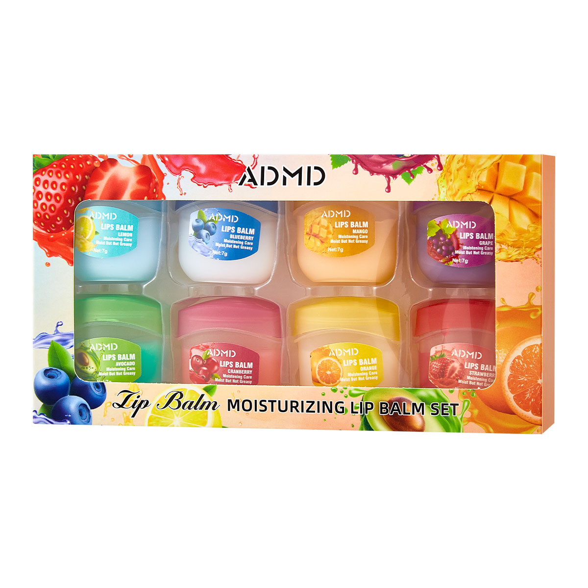 【 Cross-border Exclusive 】ADMD 8-piece Lip Mask Set for Moisturizing, Hydrating and Reducing Lip lines Wholesale Item Picture