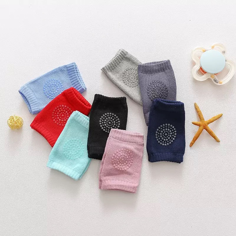Baby knee pads, baby socks, spring and autumn leg covers, anti-slip, crawling and learning to walk baby knee pads, no leg constriction details Picture