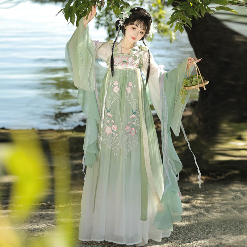 Chinese trend Ming-style performance Hanfu women's long-sleeved Chinese-style leftover armor and clothing Specification image