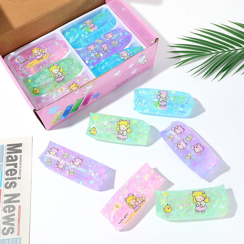 抓不住的水蛇抖音同款大号卡通女孩玩具可爱学生亮片整人玩具细节图