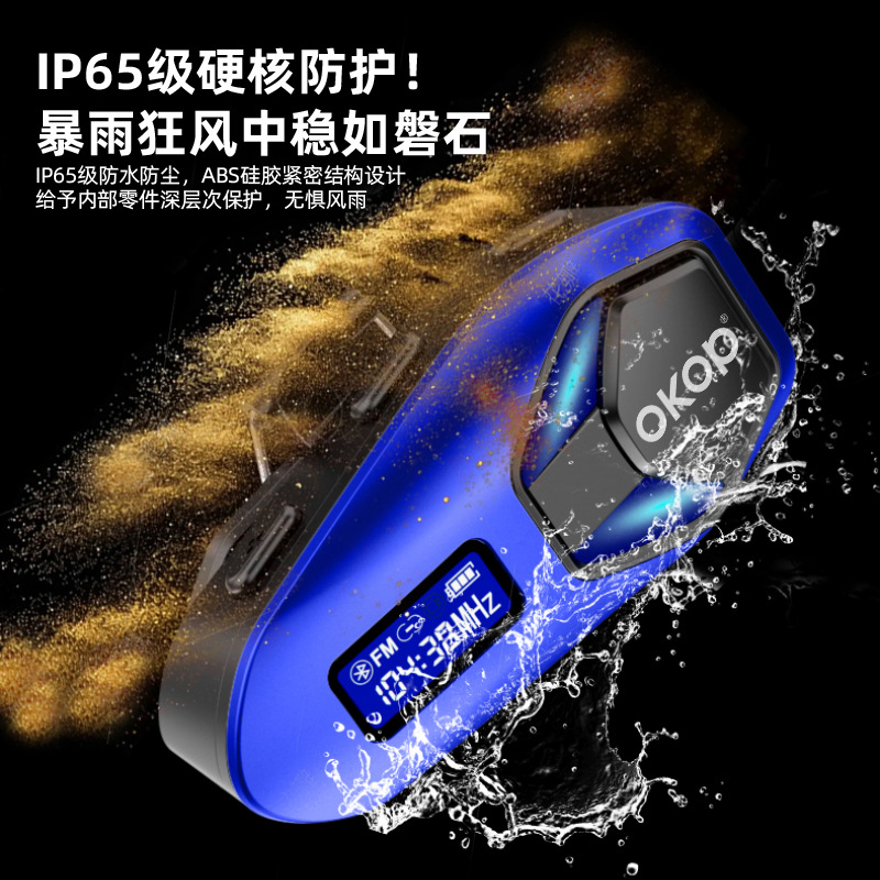 293 cross border nuevo casco bluetooth auriculares riders impermeable a prueba de polvo reducción de ruido intercom pantalla digital luces RGB Application Scenario