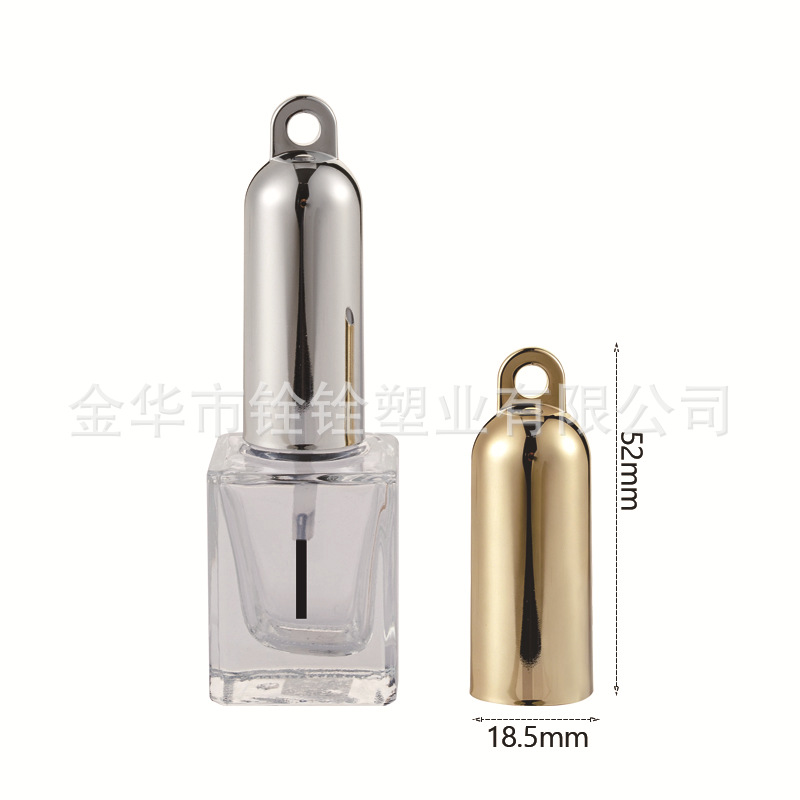 N359 nail polish cap Double Cap with hook, new nail polish cap with inner cap 13/15 diameter nail polish lip gloss cap Specification image