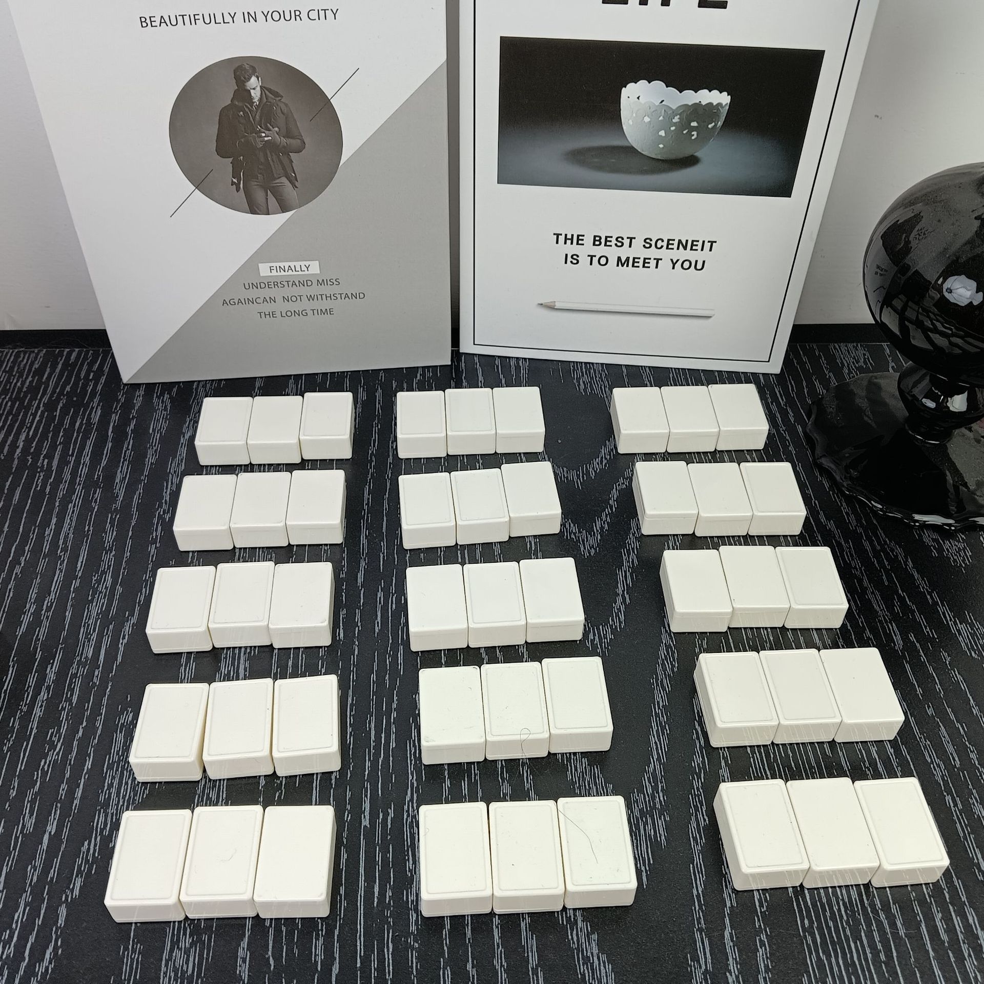 You Can Order Diy Board Games, Square White Chess Pieces, Acrylic Game Mahjong Accessories, Children's Toys, Educational And Fun Application Scenario