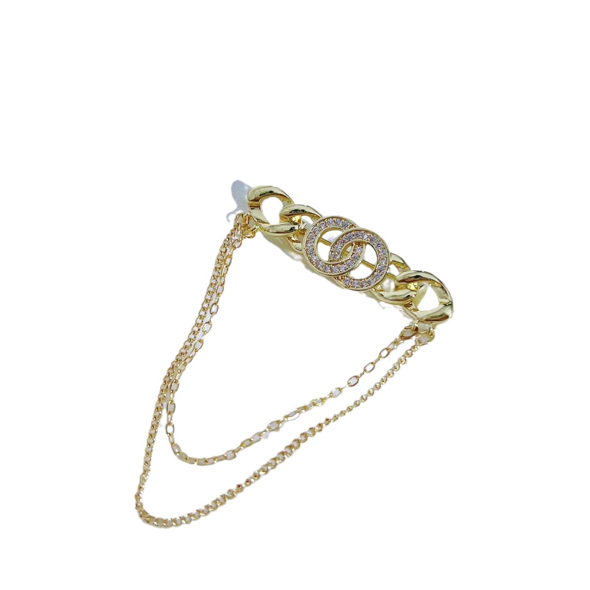 999纯银项链/翡翠观音/玉吊坠/八宝罗盘/吊坠白底实物图