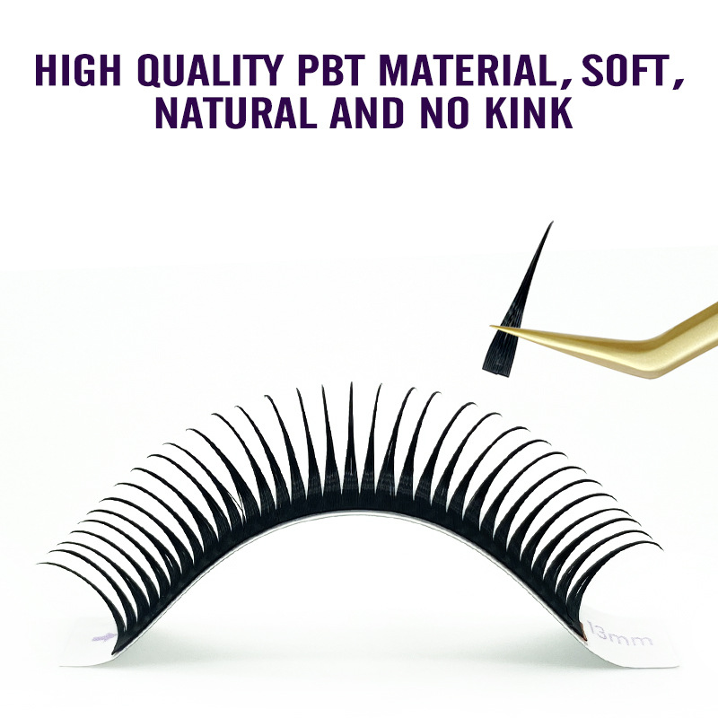 shanilak nuevo manga pestañas postizas húmedas punta de retractación natural suave no suelto talón CD levantadas pestañas injertadas Specification image