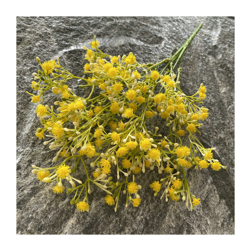 仿真花DIY发饰配件/仿真花/5朵塑膠花/假花/假花批发白底实物图