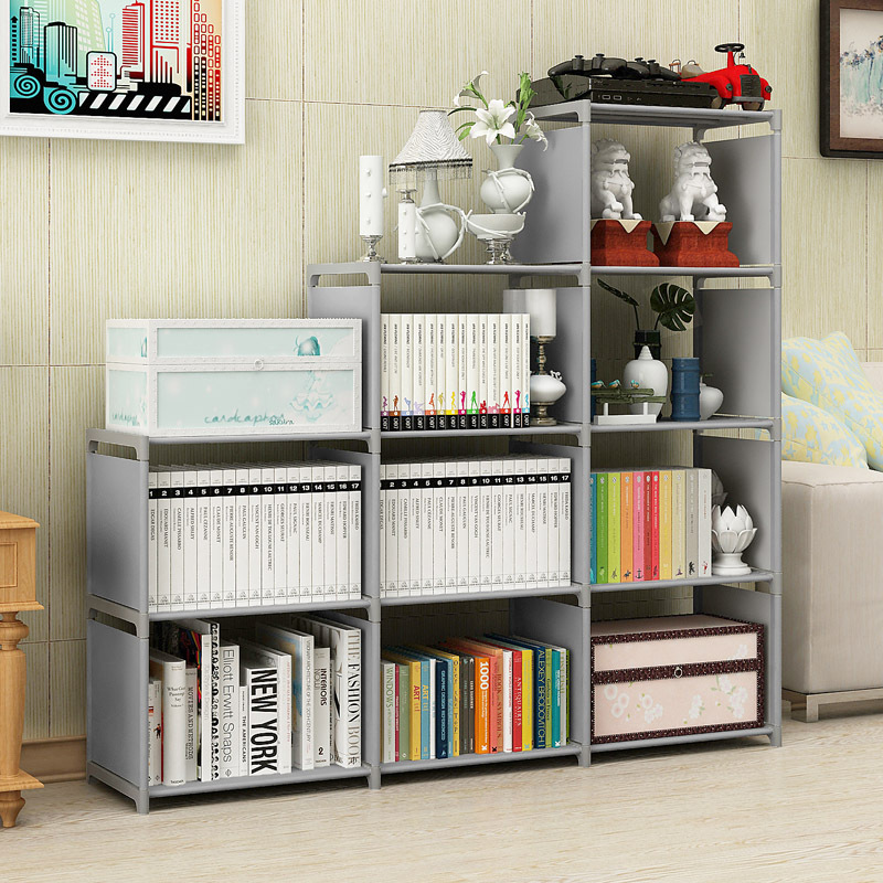 Multi-functional bathroom, hole-free perforated board storage rack, bedside storage rack, grey simple and practical household items Specification image